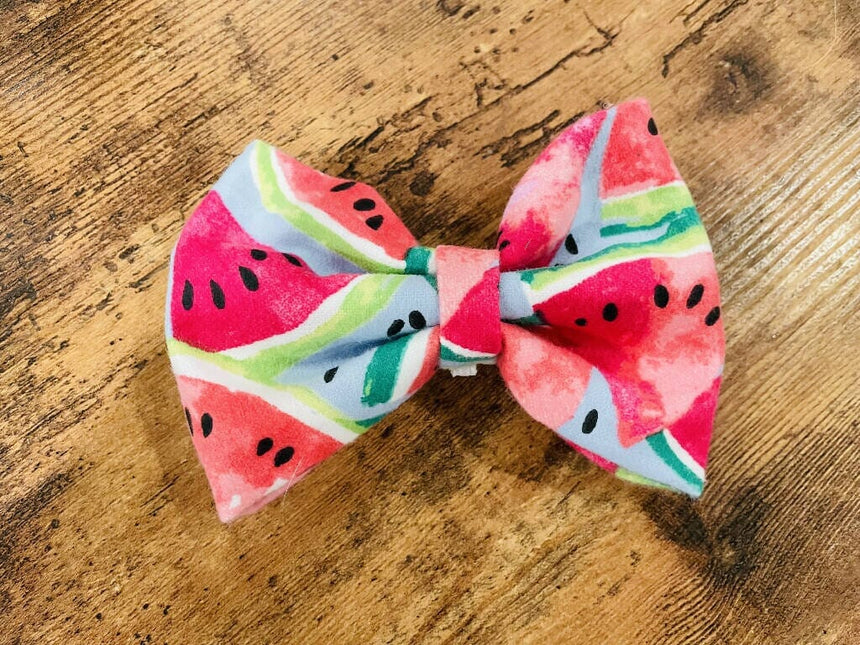 Watermelon Print Bow Ties for Pets - Big ~5"x3" and Small ~3.5"x2" Home Bow-Bow Ties_6460ac1c2f8fecb0f997d732 
