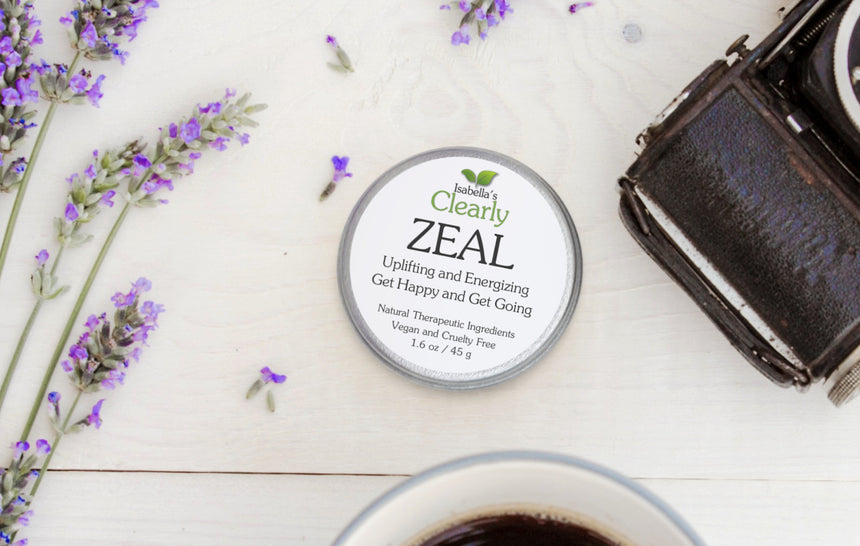 Clearly ZEAL, happiness and energy boosting balm with grapefruit, bergamot and jasmine