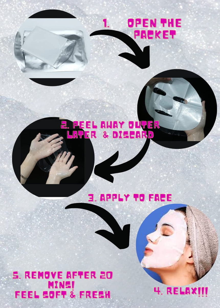 Korean Sheet Masks Skincare Gift Spa Basket - with Hand Mask & Foot Peeling Mask for Working Hands Lotion Gift Set