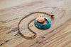 Patina Hoop Necklace with hammered copper accent jewelry, necklace ne Isle Inspired Boutique_64609f842f8fecb0f997d47d 