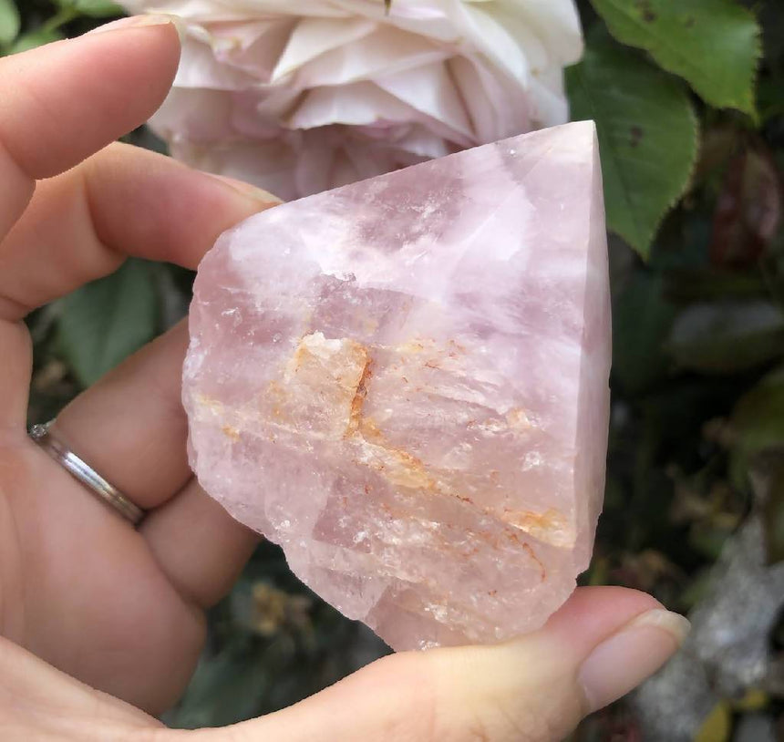 Natural Rose Quartz Point - Unconditional Love Stone | Chulel Crystals and Creations Crystal, wellness, health, personal care Chulel Crystals & Creations 