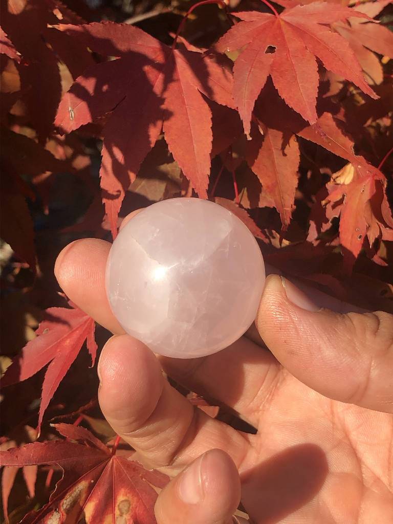 Rose Quartz Crystal Sphere - Self Love Stone | Chulel Crystals and Creations Crystals, wellness, personal care, wellbeing Chulel Crystals & Creations 